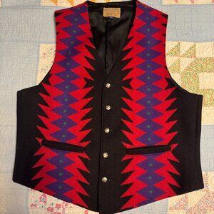 Pendleton High Grade Westernwear Aztec Vest Size 44